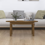 ZNTS Coffee Table Honey Brown 80x40x35 cm Solid Wood Pine 822350