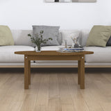 ZNTS Coffee Table Honey Brown 80x40x35 cm Solid Wood Pine 822350
