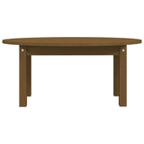 ZNTS Coffee Table Honey Brown 80x40x35 cm Solid Wood Pine 822350