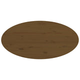 ZNTS Coffee Table Honey Brown 80x40x35 cm Solid Wood Pine 822350