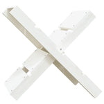 ZNTS Log Holder White 47x39.5x48 cm Solid Wood Pine 822448