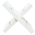 ZNTS Log Holder White 47x39.5x48 cm Solid Wood Pine 822448