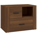 ZNTS Bedside Cabinet Brown Oak 60x36x45 cm Engineered Wood 816743