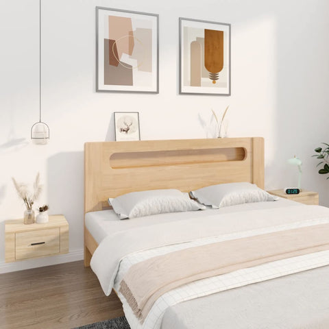 ZNTS Wall-mounted Bedside Cabinets 2 pcs Sonoma Oak 50x36x25 cm 816847