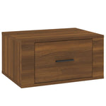 ZNTS Wall-mounted Bedside Cabinets 2 pcs Brown Oak 50x36x25 cm 816855
