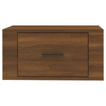 ZNTS Wall-mounted Bedside Cabinets 2 pcs Brown Oak 50x36x25 cm 816855
