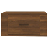ZNTS Wall-mounted Bedside Cabinets 2 pcs Brown Oak 50x36x25 cm 816855