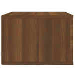ZNTS Wall-mounted Bedside Cabinets 2 pcs Brown Oak 50x36x25 cm 816855