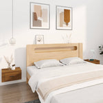 ZNTS Wall-mounted Bedside Cabinets 2 pcs Brown Oak 50x36x25 cm 816855