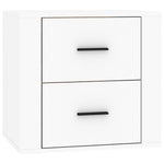 ZNTS Wall-mounted Bedside Cabinet White 50x36x47 cm 816856