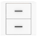 ZNTS Wall-mounted Bedside Cabinet White 50x36x47 cm 816856