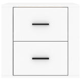 ZNTS Wall-mounted Bedside Cabinet White 50x36x47 cm 816856