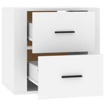 ZNTS Wall-mounted Bedside Cabinet White 50x36x47 cm 816856