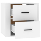ZNTS Wall-mounted Bedside Cabinet White 50x36x47 cm 816856
