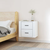 ZNTS Wall-mounted Bedside Cabinet White 50x36x47 cm 816856