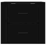 ZNTS Wall-mounted Bedside Cabinet Black 50x36x47 cm 816857