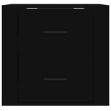 ZNTS Wall-mounted Bedside Cabinet Black 50x36x47 cm 816857