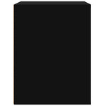 ZNTS Wall-mounted Bedside Cabinet Black 50x36x47 cm 816857
