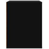 ZNTS Wall-mounted Bedside Cabinet Black 50x36x47 cm 816857