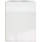 ZNTS Wall-mounted Bedside Cabinet High Gloss White 50x36x47 cm 816858