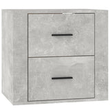 ZNTS Wall-mounted Bedside Cabinet Concrete Grey 50x36x47 cm 816860