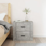 ZNTS Wall-mounted Bedside Cabinet Concrete Grey 50x36x47 cm 816860