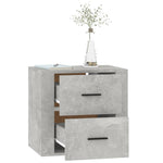 ZNTS Wall-mounted Bedside Cabinet Concrete Grey 50x36x47 cm 816860