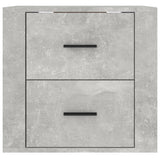 ZNTS Wall-mounted Bedside Cabinet Concrete Grey 50x36x47 cm 816860