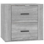 ZNTS Wall-mounted Bedside Cabinet Grey Sonoma 50x36x47 cm 816862