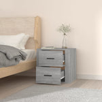 ZNTS Wall-mounted Bedside Cabinet Grey Sonoma 50x36x47 cm 816862