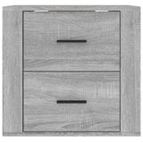 ZNTS Wall-mounted Bedside Cabinet Grey Sonoma 50x36x47 cm 816862