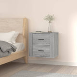 ZNTS Wall-mounted Bedside Cabinet Grey Sonoma 50x36x47 cm 816862
