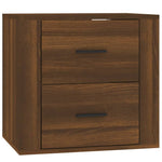 ZNTS Wall-mounted Bedside Cabinet Brown Oak 50x36x47 cm 816863