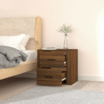 ZNTS Wall-mounted Bedside Cabinet Brown Oak 50x36x47 cm 816863