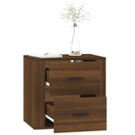 ZNTS Wall-mounted Bedside Cabinet Brown Oak 50x36x47 cm 816863