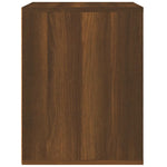 ZNTS Wall-mounted Bedside Cabinet Brown Oak 50x36x47 cm 816863