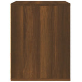 ZNTS Wall-mounted Bedside Cabinet Brown Oak 50x36x47 cm 816863