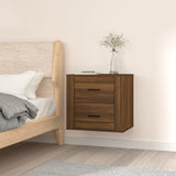 ZNTS Wall-mounted Bedside Cabinet Brown Oak 50x36x47 cm 816863
