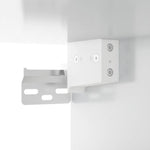 ZNTS Wall-mounted Bedside Cabinet High Gloss White 50x30x47 cm 816868