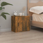 ZNTS Wall-mounted Bedside Cabinets 2 pcs Smoked Oak 50x30x47 cm 816875