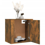 ZNTS Wall-mounted Bedside Cabinets 2 pcs Smoked Oak 50x30x47 cm 816875