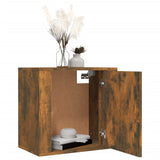 ZNTS Wall-mounted Bedside Cabinets 2 pcs Smoked Oak 50x30x47 cm 816875