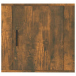 ZNTS Wall-mounted Bedside Cabinets 2 pcs Smoked Oak 50x30x47 cm 816875