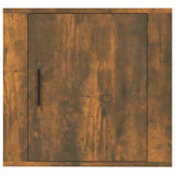 ZNTS Wall-mounted Bedside Cabinets 2 pcs Smoked Oak 50x30x47 cm 816875