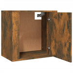 ZNTS Wall-mounted Bedside Cabinets 2 pcs Smoked Oak 50x30x47 cm 816875