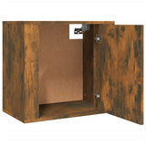 ZNTS Wall-mounted Bedside Cabinets 2 pcs Smoked Oak 50x30x47 cm 816875