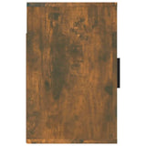 ZNTS Wall-mounted Bedside Cabinets 2 pcs Smoked Oak 50x30x47 cm 816875