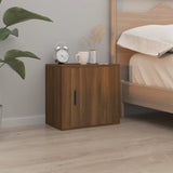 ZNTS Wall-mounted Bedside Cabinets 2 pcs Brown Oak 50x30x47 cm 816879