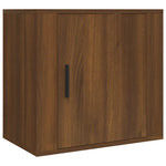 ZNTS Wall-mounted Bedside Cabinets 2 pcs Brown Oak 50x30x47 cm 816879