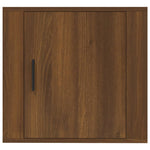 ZNTS Wall-mounted Bedside Cabinets 2 pcs Brown Oak 50x30x47 cm 816879
